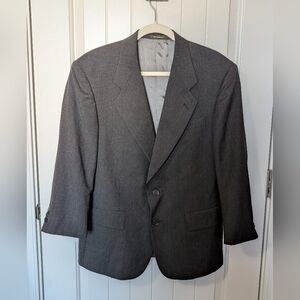 Vintage Givenchy Blazer USA Made Pinstripe Black/Grey Mens